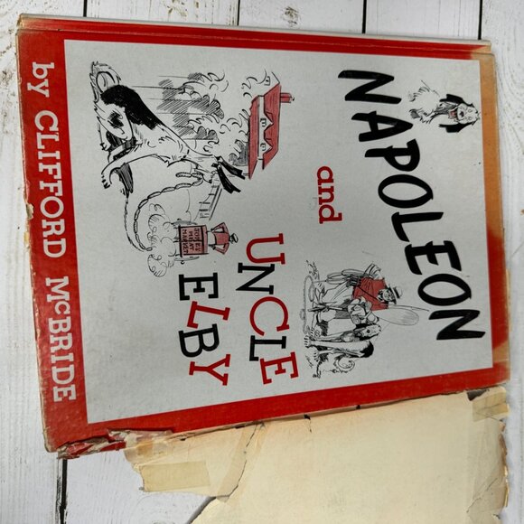 Napoleon & Uncle Elby HC 1945 1st Printing Clifford McBride Damaged Dust Jacket - Picture 9 of 11